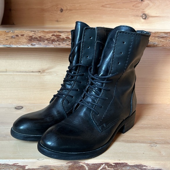 Sam Edelman Karla Leather Lace Boots - Picture 1 of 11